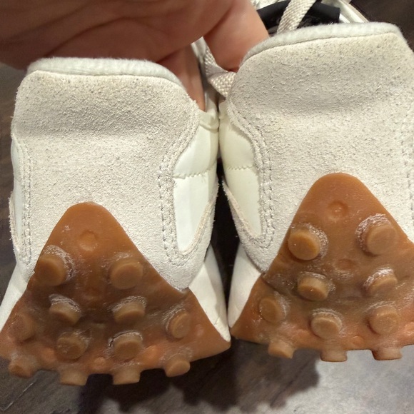 Womens New Balance 327 Athletic Shoe - Moonbeam / Black - Picture 11 of 12